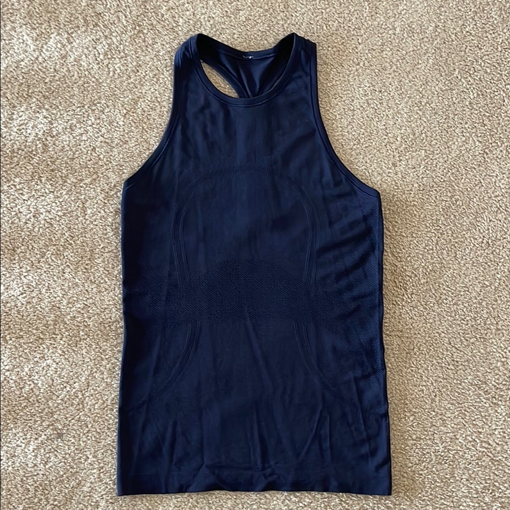 Women's Navy Blue Sleeveless Top